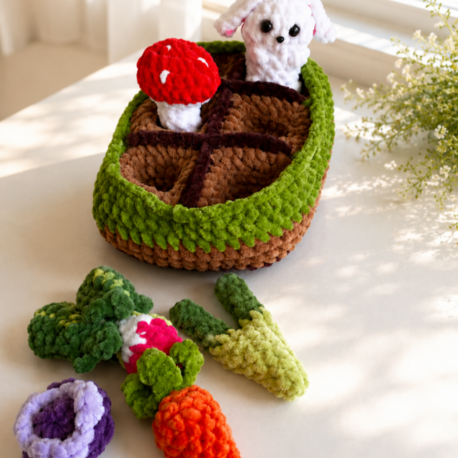  Amigurumi Sebze Bahçesi Seti 