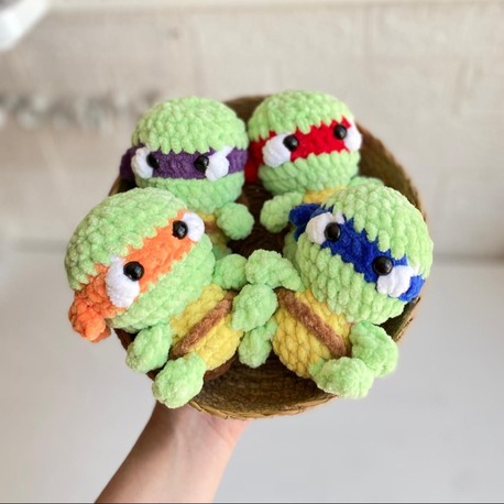  Ninja Turtle Amigurumi – El Yapımı Örgü Oyuncak