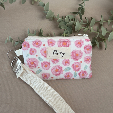 Pink Rose Mini Cüzdan anahtarlık 