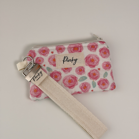 Pink Rose Mini Cüzdan anahtarlık 