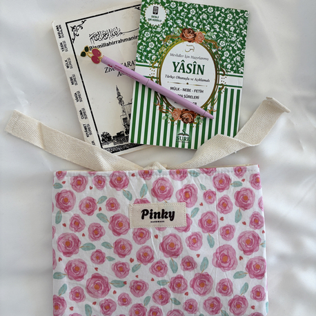 Pink Rose Mini cüz ve Kur’an-ı Kerim kılıfı