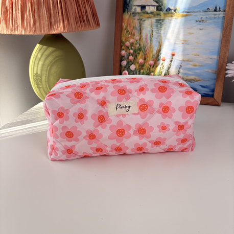 Retro Pink Makyaj Çantası