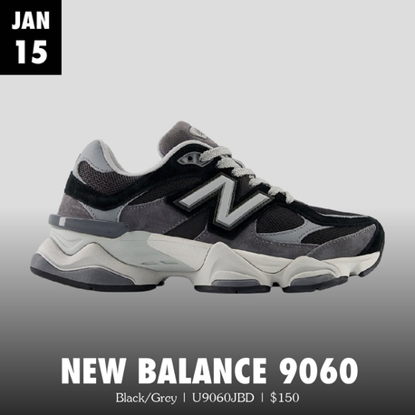 New Balance 9060 Black Grey