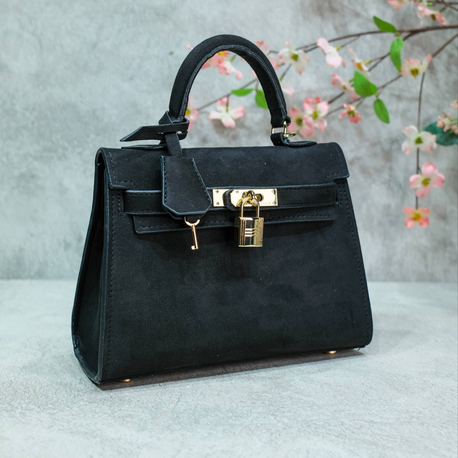 Hermes kelly süet