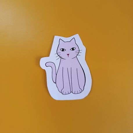 Küçük tatlı kedi sticker