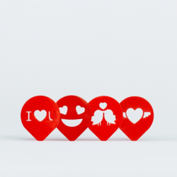Barista Stencil - 4'lü Love Paket