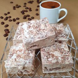 Türk Kahveli, tahin helvalı Küp Marshmallow 