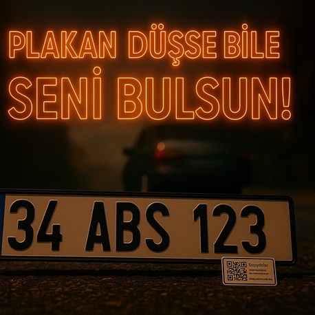 plaka arkası sticker+öngörü ilanı(sticker2adet gönderilecektir7cmx20cm)