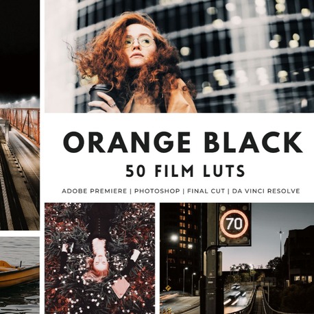 81-50 ORANGE BLACK Film LUTs | Premiere Pro, Color Grading,  Video Luts, Video Editing, Retro Luts 