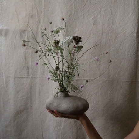 El Yapımı Stoneware Seramik Vazo