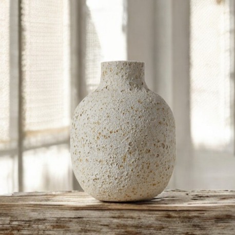 El Yapımı Stoneware Seramik Vazo