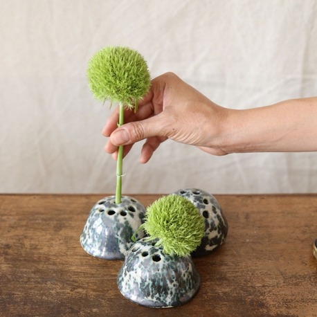 El yapımı Stoneware Seramik Ikebana Vazo