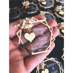 5 gen pleksi magnet söz nişan nikah kına düğün magnet