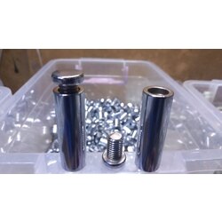 Tabela Vidası 16x50 - Krom (10 Adet)