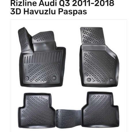 Audi Q3 2011-2018 3D Havuzlu Paspas