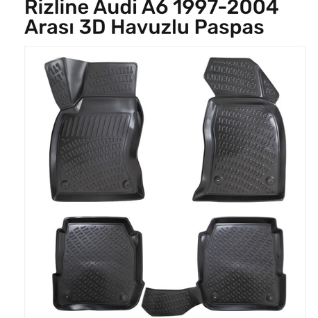 Audi A6 1997-2004 3D Havuzlu Paspas 