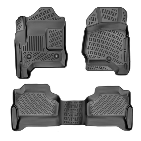 Chevrolet Silverado 1500 Crew Cab 3D /Halı Zemin 2014-2018 3D Havuzlu Paspas