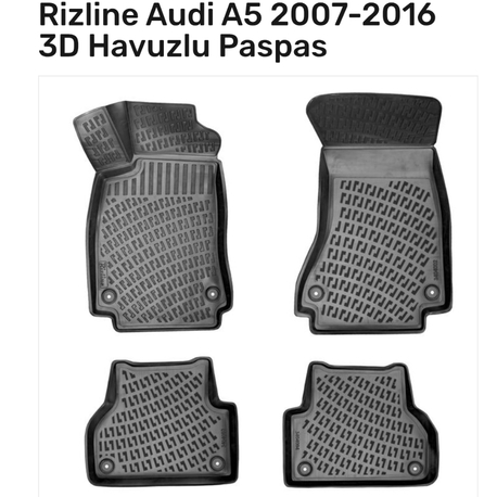 Audi A5 2007-2016 3D Havuzlu Paspas