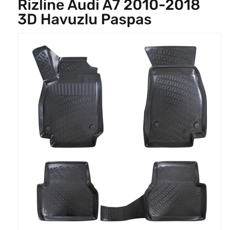 Audi A7 2010-2018 arası 3D Havuzlu Paspas