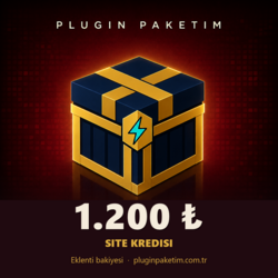 Plugin Paketim Site Kredisi 1.200 ₺