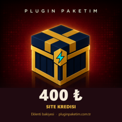 Plugin Paketim Site Kredisi 400 ₺