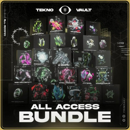 Teknovault - All Access Bundle (MiDi, MP3, WAV, Serum Presets , Vital Presets, Sylenth1 Presets, Spi