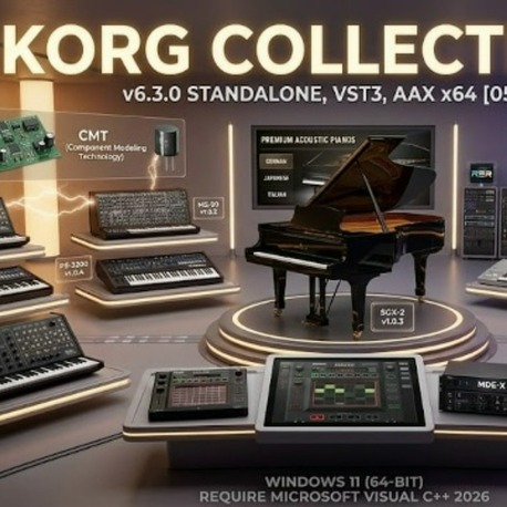 KORG - Collection 6 v6.3.0 STANDALONE, VSTi3, AAX x64 +Factory Data [05.2026]