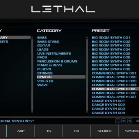Lethal Audio - Lethal 1.0.20 VSTi, AAX, NKS, AUi x86 x64 WIN.OSX + EXPANSIONS