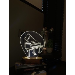 Podd Gift 3d Led Piano Lamba