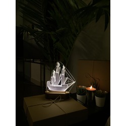 Podd Gift 3d Led Gemi Lamba