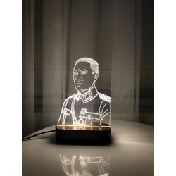 Podd Gift 3D Led Atatürk Lamba