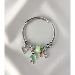 Pandora Charmlı Balıklı Beyaz Çelik Bileklik