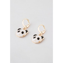 Panda Figürlü Sallantılı Küpe
