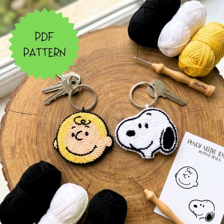 Snoopy Anahtarlık Şablonu