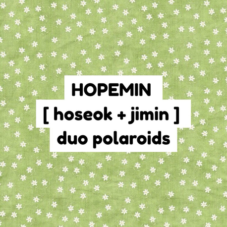 bts hopemin duo polaroid 