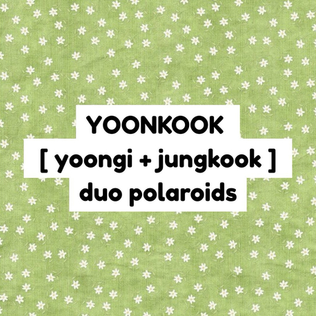 bts yoonkook duo polaroid