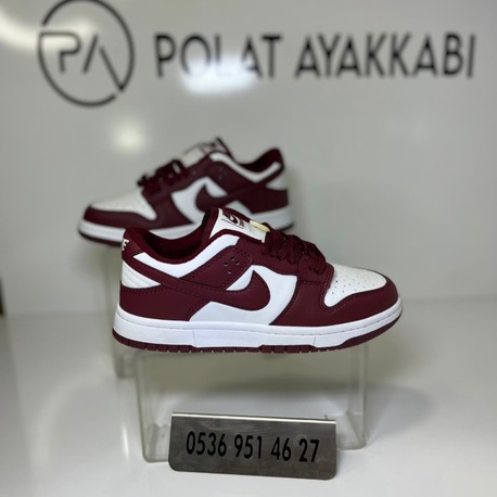 NİKE DUNK BORDO BEYAZ (İTHAL ÜRÜN)