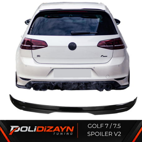 VW Golf 7 / 7.5 GTI / R / R-Line Spoiler V2 (2013–2020)