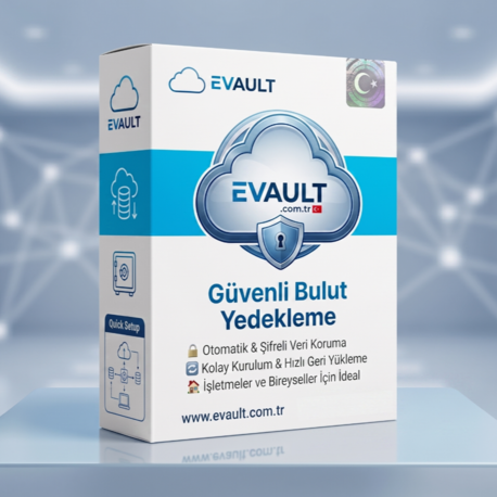 Evault Server Backup – 1 Yıllık Standart Paket (50 GB)