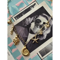 “ocean gold” |altın kaplama kolye