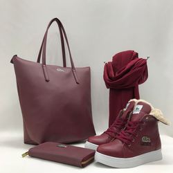 Lacoste Bordo Çanta