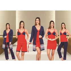 Bayan Pijama Takımı 5'li SET (Özel Kutusunda) 44411