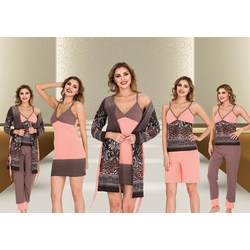 Bayan Pijama Takımı 5'li SET (Özel Kutusunda) 44632