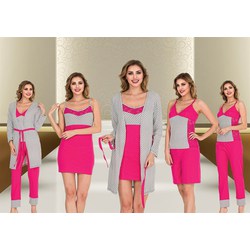 Bayan Pijama Takımı 5'li SET (Özel Kutusunda) 44625
