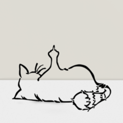 F U Cat Sticker