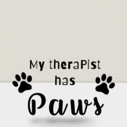 My Therapist Has Paws Sticker