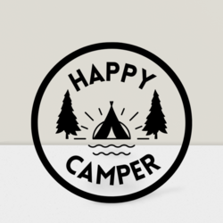 Happy Camper Sticker