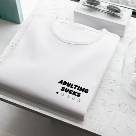 Adulting Sucks Sticker I/O