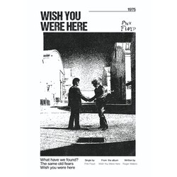 Pink Floyd - Wish You Were Here Poster