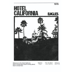 Eagles - Hotel California Poster